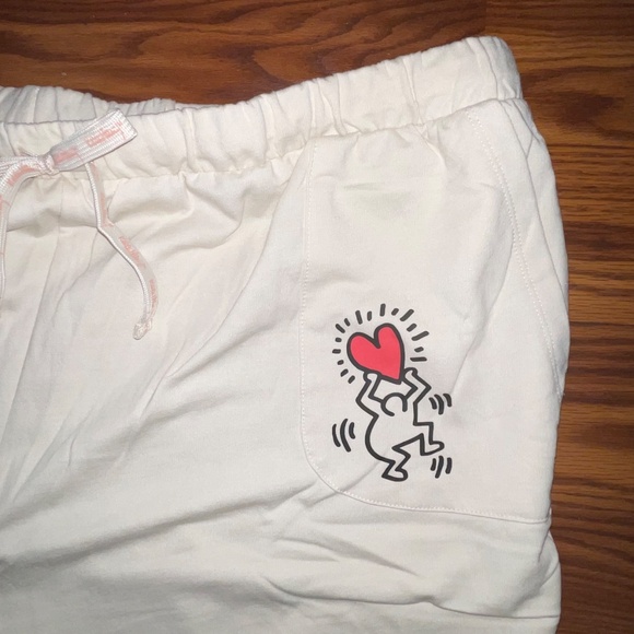 NWT Keith Haring 2 Piece Lounge Pajama Set - Long Sleeve Crew and Jogger - Picture 6 of 12
